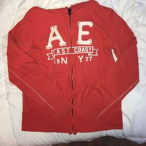 A barely worn american eagle zip up sweatshirt